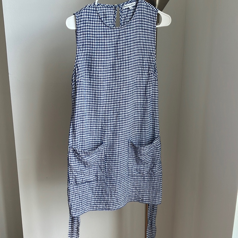 Stylish Gingham Sleeveless Dress